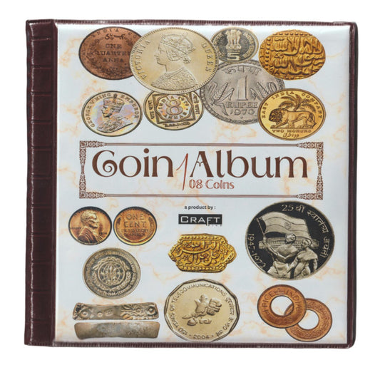 108 Pocket Coin Album by Craft Five High Quality Medium Size Album New Latest Design