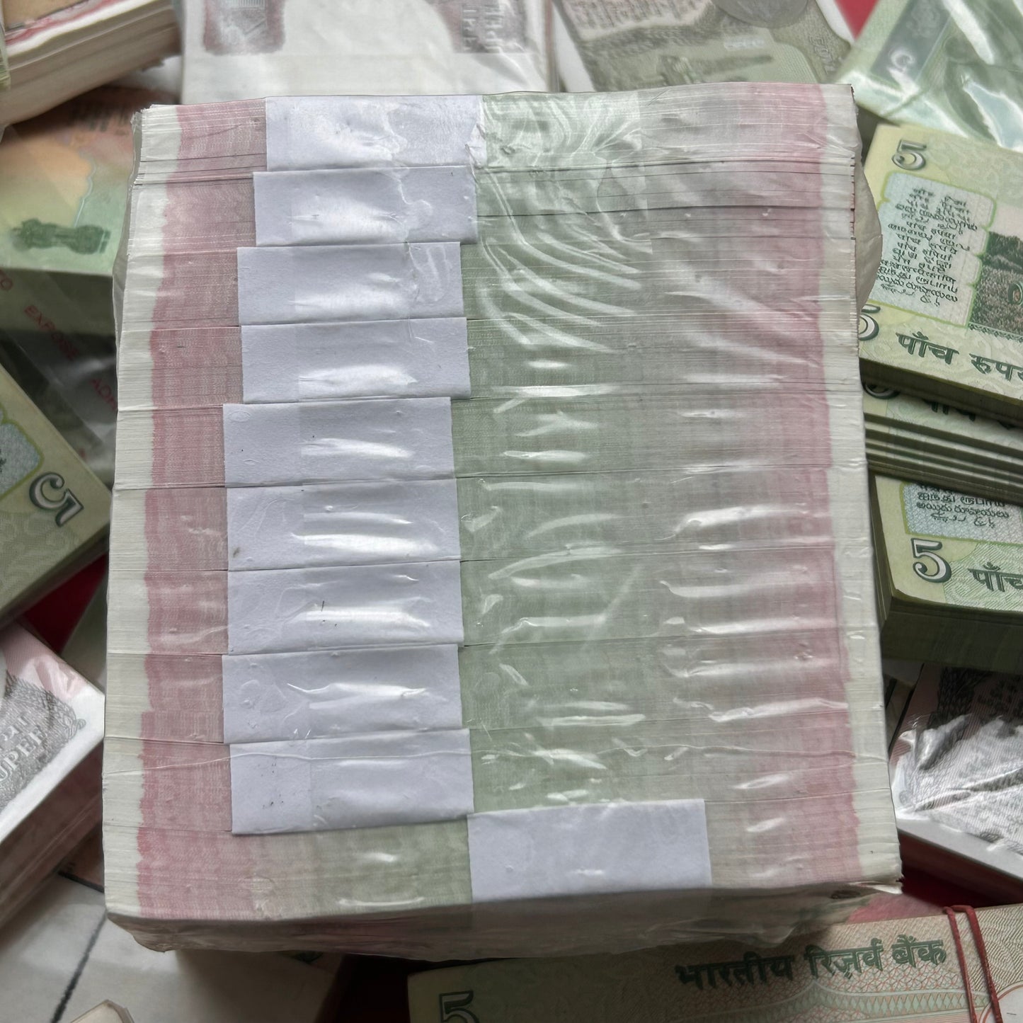 Extremely Rare 1 Rupee Sealed Packed RIM Total 1000 Fresh New Notes 10 Bundles RBI Sealed Packet