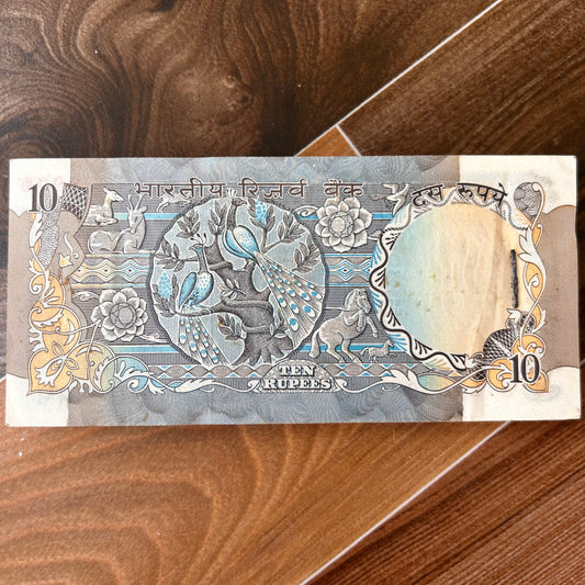 Extremely Rare Ten Rs Peacock Bundle Gem UNC Condition 100 Notes Serial Wise Gaddi Packet