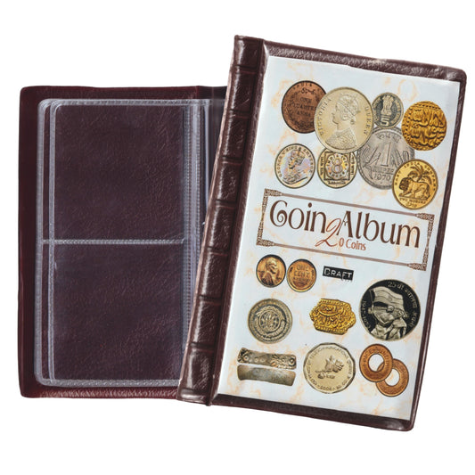 20 Pocket Coin Album by Craft Five High Quality Small Size Pocket Album New Latest Design