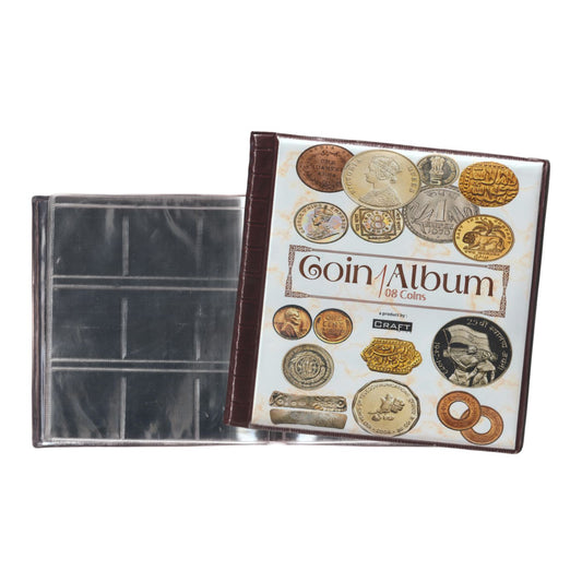 108 Pocket Coin Album by Craft Five High Quality Medium Size Album New Latest Design
