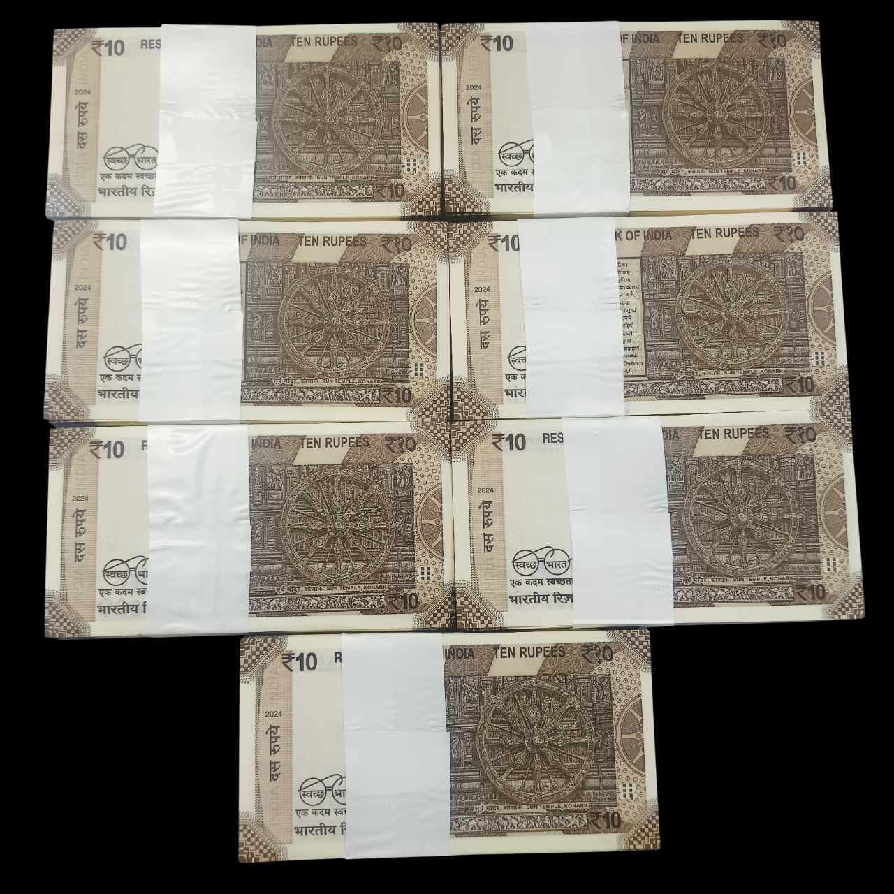 Most Valuable and Demanding 10 Rupees Fresh Bundle Serial Wise 100 Notes Sealed UNC Bundle 1 Packet Given