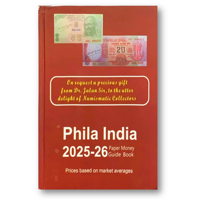 Phila Indian Paper Money Guide Book 2025-26 with Latest Market Price