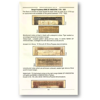 Phila Indian Paper Money Guide Book 2025-26 with Latest Market Price