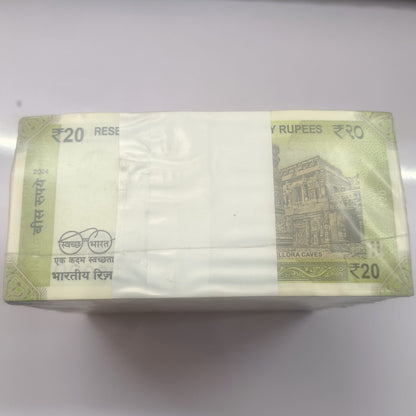 Rare 20 Rupee RIM Total 10 Bundle New Fresh 1000 Notes RIB Sealed Packed RIM at Lowest Price Face Value 20,000