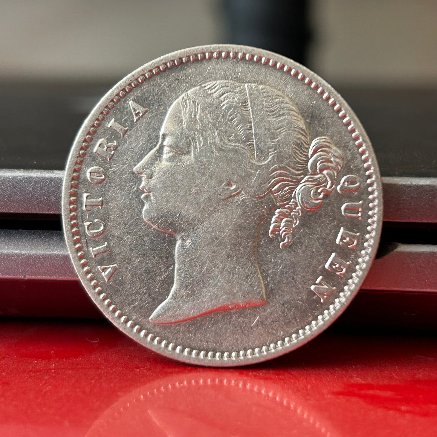 Rare East India Company Valuable One Rupee Coin 1840 Divided Legend Victoria Queen Silver Coin