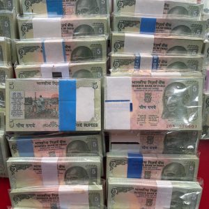 Rare💥 5 Rupee Tractor Issue Bundle Serial Wise 100 Notes Lowest Price Deal Signature Randomly Given