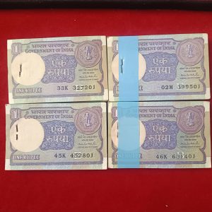 One Rs Rare Bundles Finance Minister Montek Singh Ahuwaliya 1991 Year 1 Pkt Given Unc Condition NEW Fresh Packet