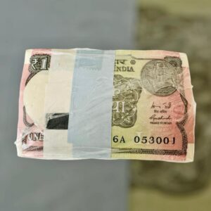 1 Rupee RIM 2015 — Finance Secretary Rajiv Mehrishi — Small Font Seal — Sealed Pack of 1,000 Notes