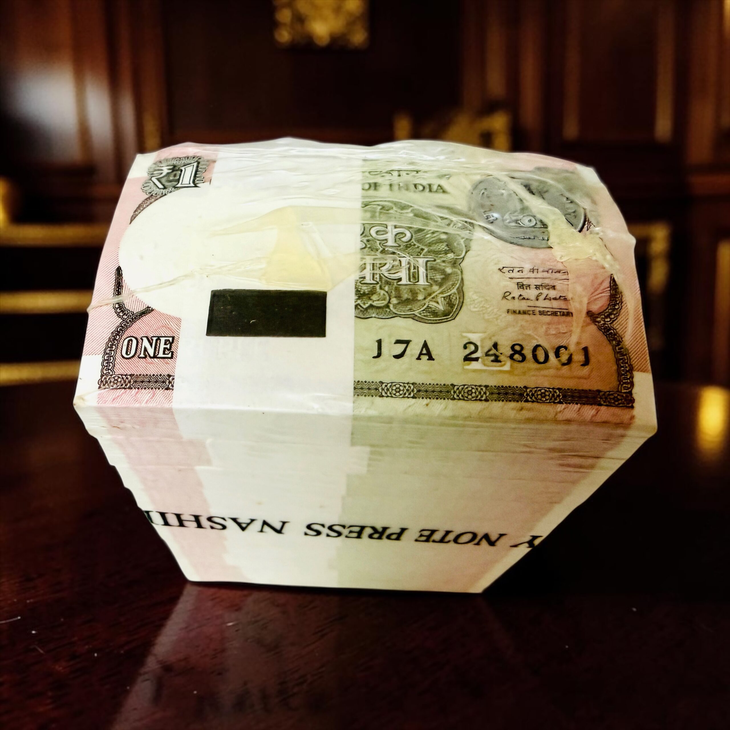 1 Rupee RIM 2016 — Finance Secretary Ratan P. Watal — Small Font Seal — Sealed Pack of 1,000 Notes